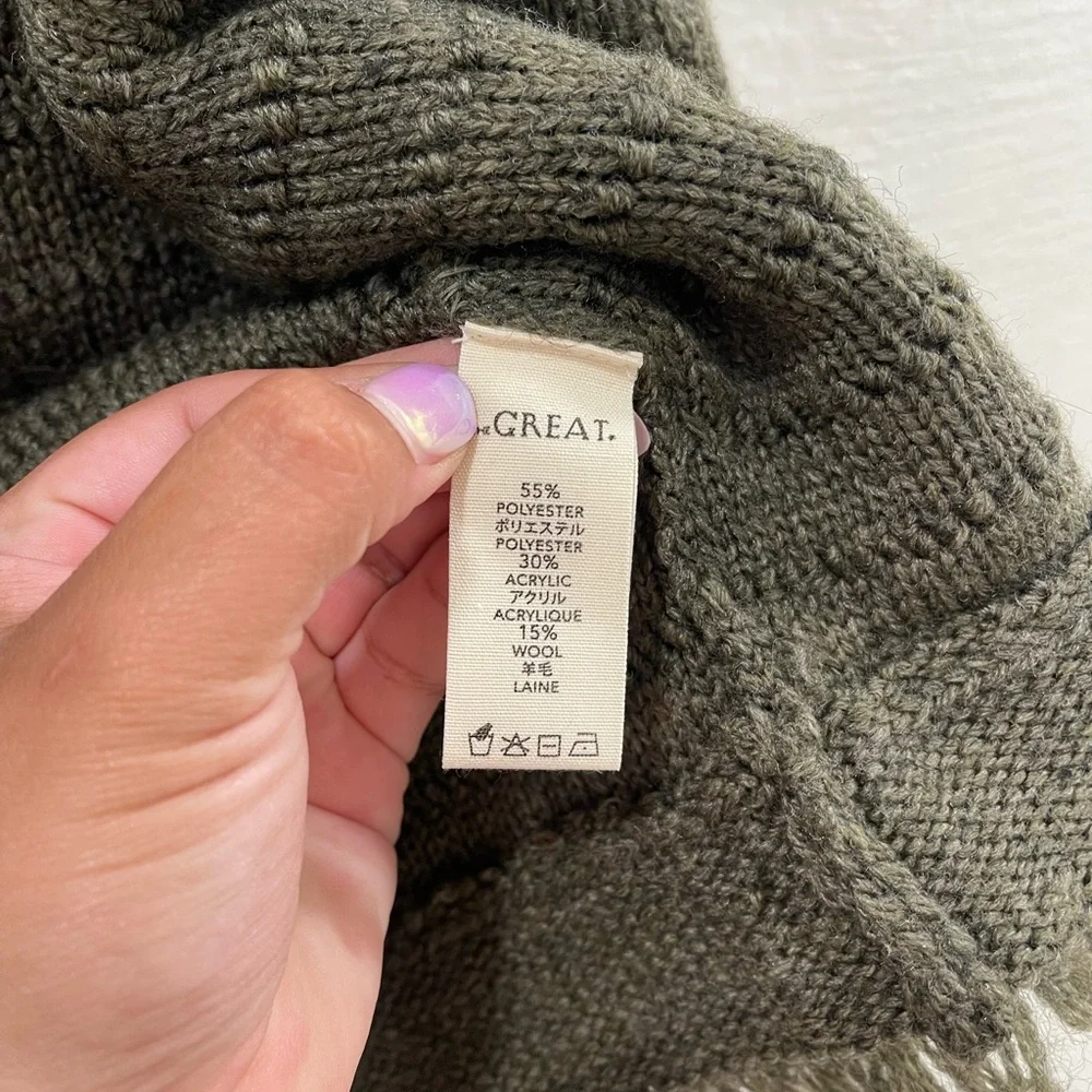 The Great Short Monster Cardigan Green Size 3 Large - Picture 3 of 5